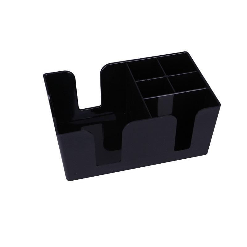 Black Acrylic Tissue Suction Tube Box Multi-purpose for Bar KTV Counter