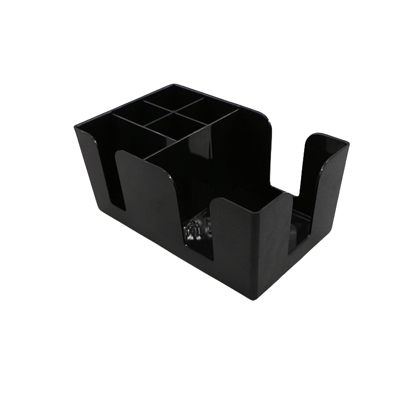 Black Acrylic Tissue Suction Tube Box Multi-purpose for Bar KTV Counter