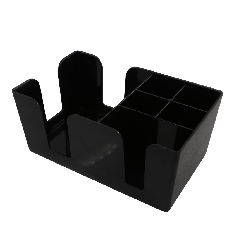 Black Acrylic Tissue Suction Tube Box Multi-purpose for Bar KTV Counter