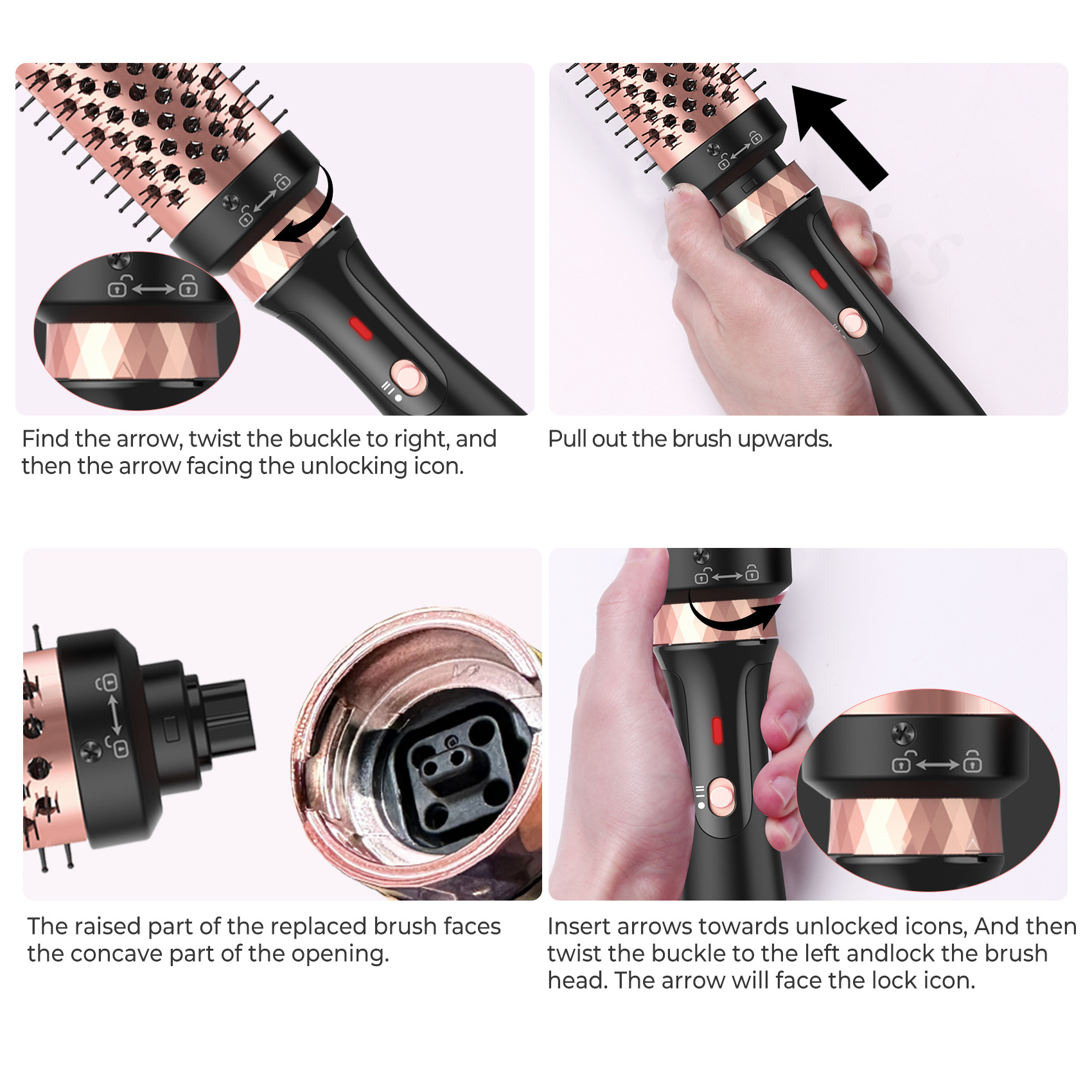 Custom Ceramic Hair Curler Dual PTC Hair Volumizing Curling Electric Hair Curler Comb