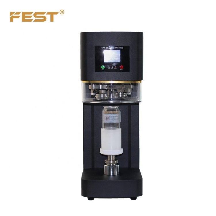 Automatic Electric Commercial Can Sealing Machine Soda Can Sealing Machine With Cup Holder Bubble Tea Shop Can Sealer Machine