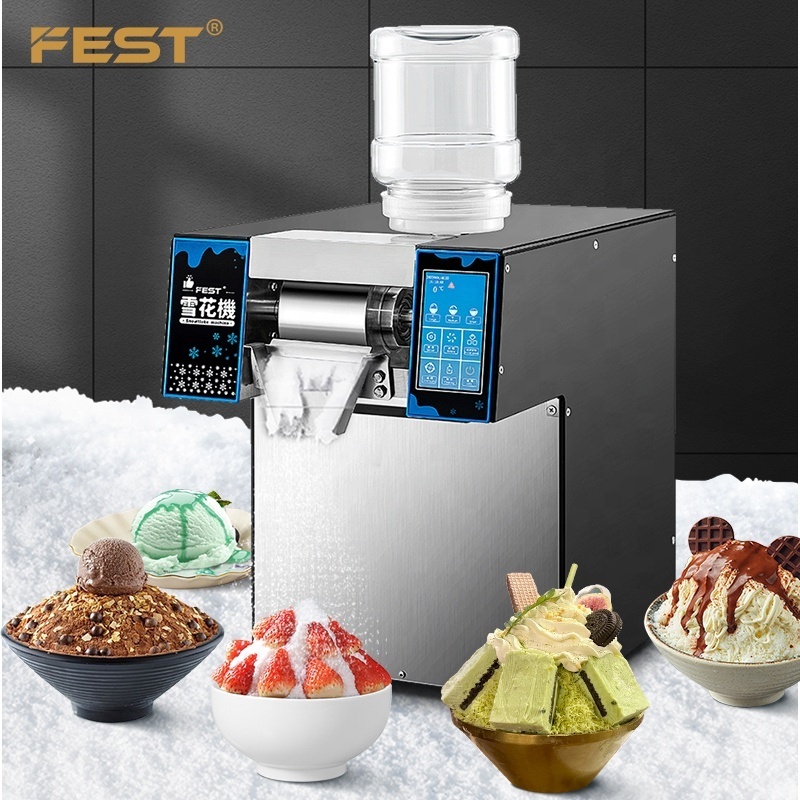 FEST Commercial korean kakigori mesin es bingsoo snow snowflake flake cream crusher maker make shaved ice shaver bingsu machine