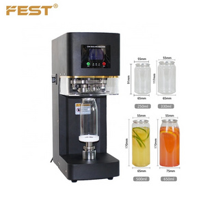 Automatic Electric Commercial Can Sealing Machine Soda Can Sealing Machine With Cup Holder Bubble Tea Shop Can Sealer Machine