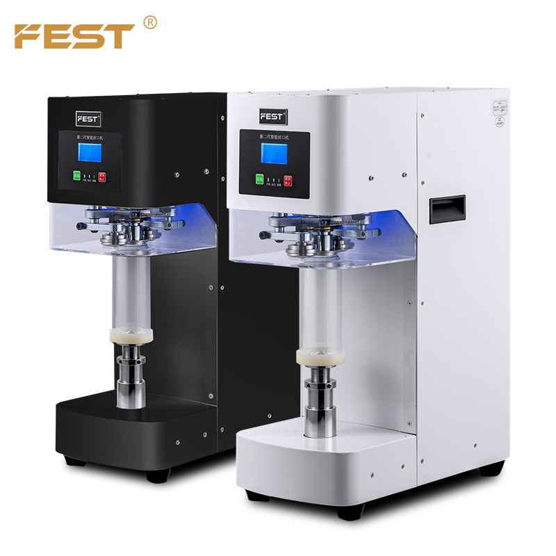 FEST Soda Beer Capping Sealer Non Rotary Lid Canning PET and Aluminum Tin Can Bottle Sealing Machine