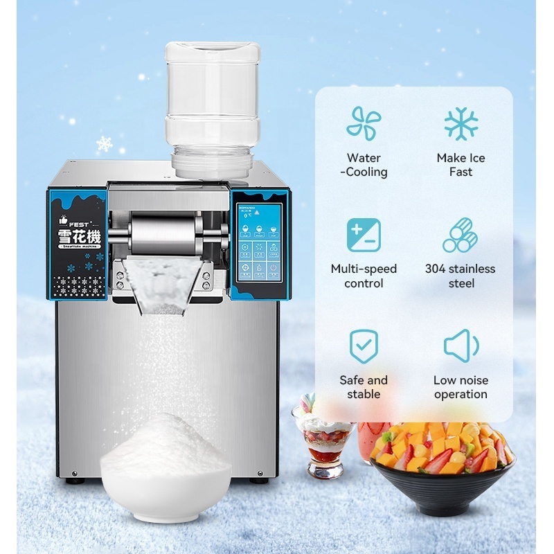 FEST Commercial korean kakigori mesin es bingsoo snow snowflake flake cream crusher maker make shaved ice shaver bingsu machine