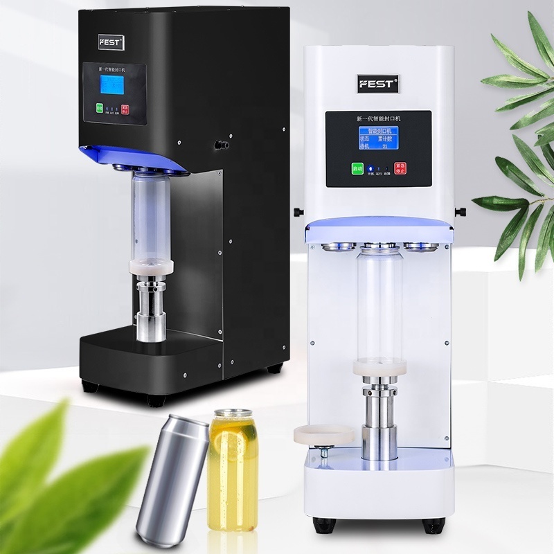 FEST Automatic Pet Plastic Bottle 500ml Sealing Machine Tea Coffee Sealing Machine 16oz Empty Clear Bottles