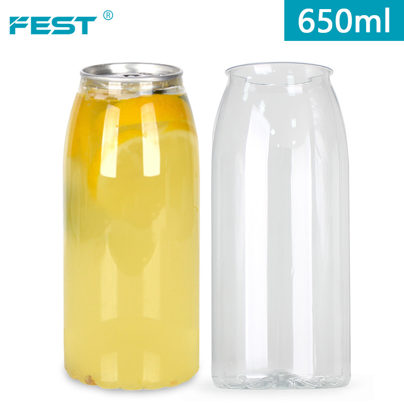 Enseal Sealer FEST Factory Price Can Sealing Machine soda bubble tea bottle 500ml 650ml  transparent empty plastic bottles for s