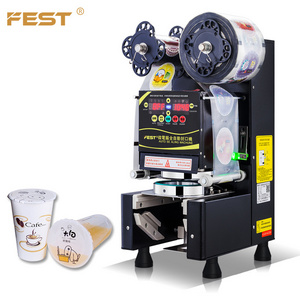 Automatic Bubble Tea Sealing Machine Bubble Tea Shop Boba Cup Sealing Machine Cup Sealer Machine