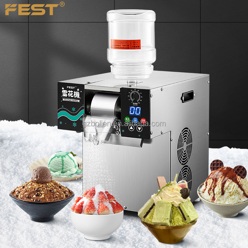 Premium Electric Snow Ice Making Machine for Bubble Tea Shops and Refreshing Edible Bingsu Creations