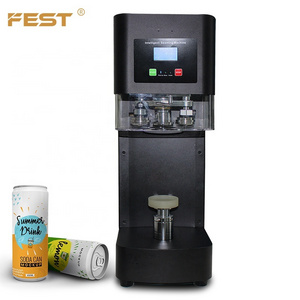 FEST  Fully Automatic Can Sealing Machine Soda Sealing Lids Machine Can Sealer