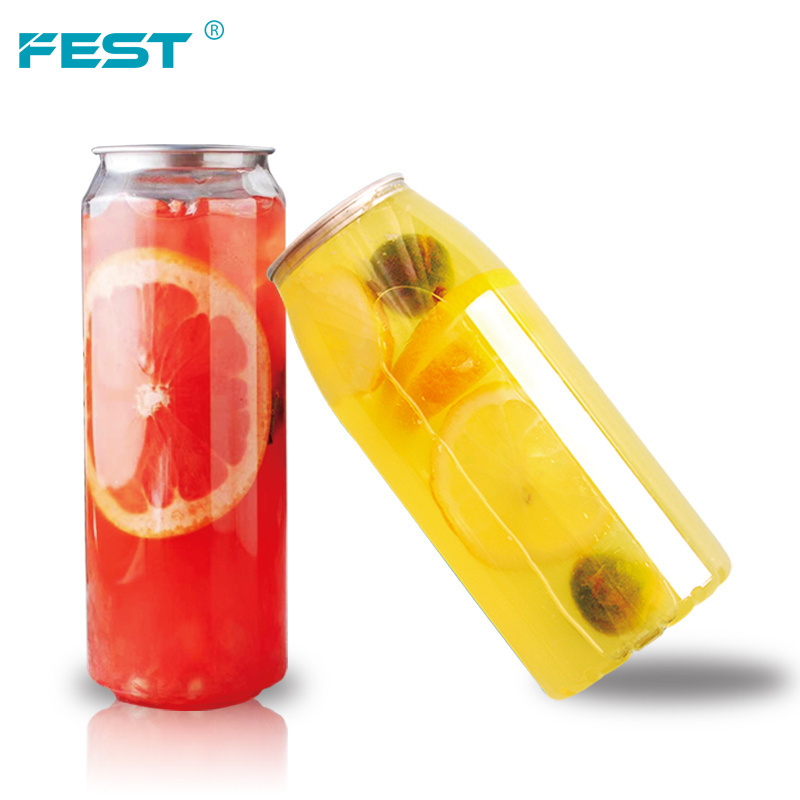 Enseal Sealer FEST Factory Price Can Sealing Machine soda bubble tea bottle 500ml 650ml  transparent empty plastic bottles for s