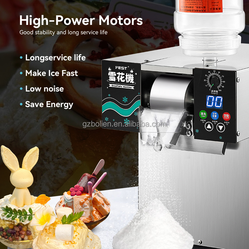 Premium Electric Snow Ice Making Machine for Bubble Tea Shops and Refreshing Edible Bingsu Creations