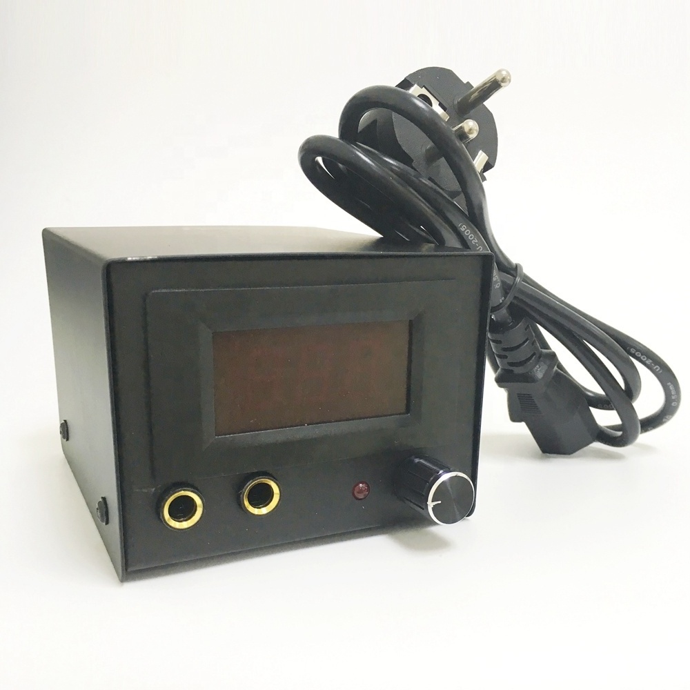 BerLin Adjustable 3 Digit LCD Tattoo Machine Power Supply