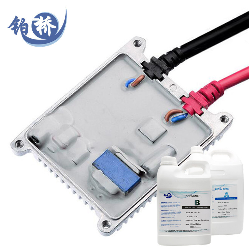 Wholesale 50kg Power Modules Transformers Potting Glue Potting Adhesive Usage Electronics Silicone Blue Silicone Resin 1 KG