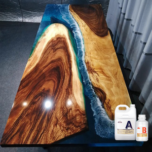 transparent eco-friendly hardener clear for arts crafts Chemical High Hardness Epoxy Ab Glue for Wood Table Top Coat Epoxy Resin