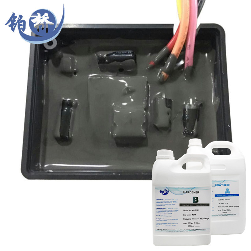 Wholesale 50kg Power Modules Transformers Potting Glue Potting Adhesive Usage Electronics Silicone Blue Silicone Resin 1 KG