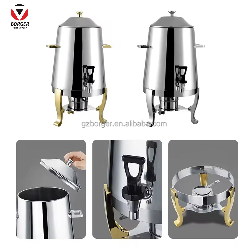 Hotel Stainless Steel 13L Hot Tea Coffee Restaurant Large Capacity Coffee Warmer Dispenser coffee urn