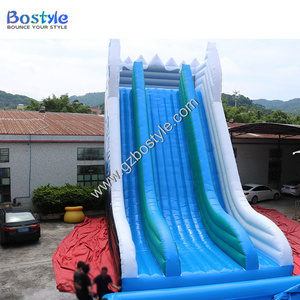 15m High Big Inflatable Water Slide for Adults and Kids Custom Size Fiberglass PVC Inflatable Large Slide Pool for Sale