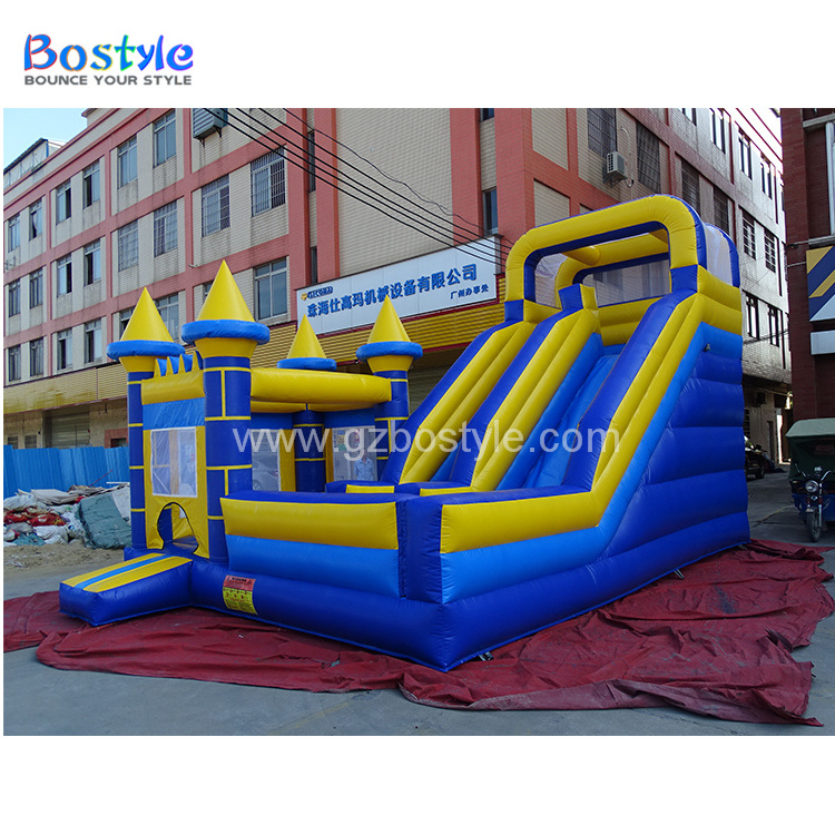 Hot sale cheap commercial giant kids jumping bouncer house combo jumpoline inflatable bouncy castle with slide