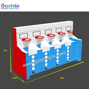 PVC Inflatable Basketball Connect 4 Game Inflatable Basketball Shooting Game