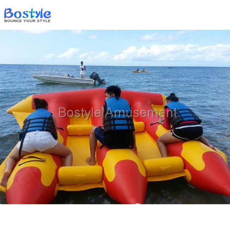 Customized inflatable towable flyfish inflatable banana boat water flying fish