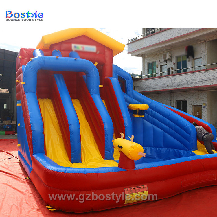 Giant inflatable bouncer, the city used inflatable water slide for crazy water game