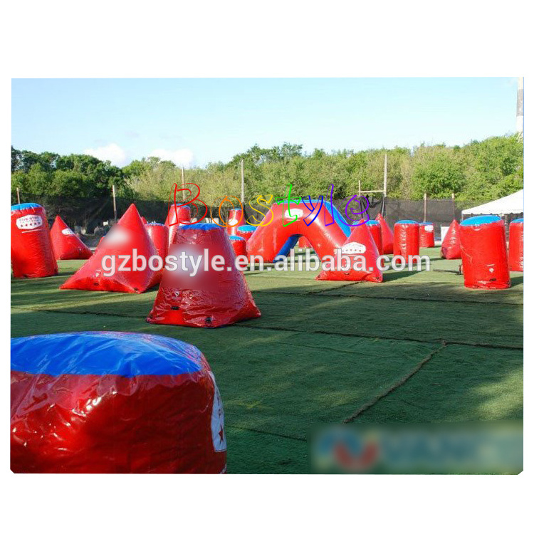 High quality inflatable arena archery game commercial paintball obstacle bunkers