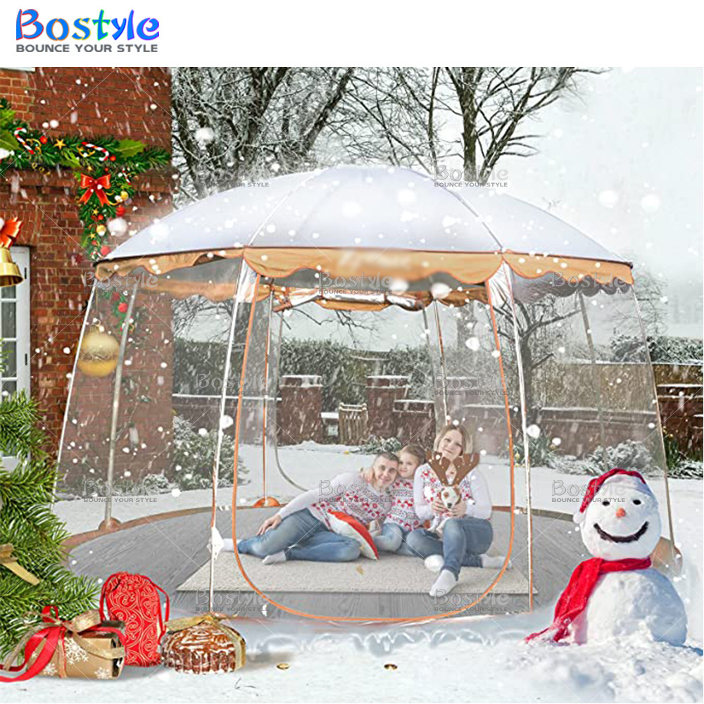 Inflatable Bubble PVC Clear Tent, Large Fireproof and Waterproof tent for Outdoor, Backyard, Patios, Screen House Room