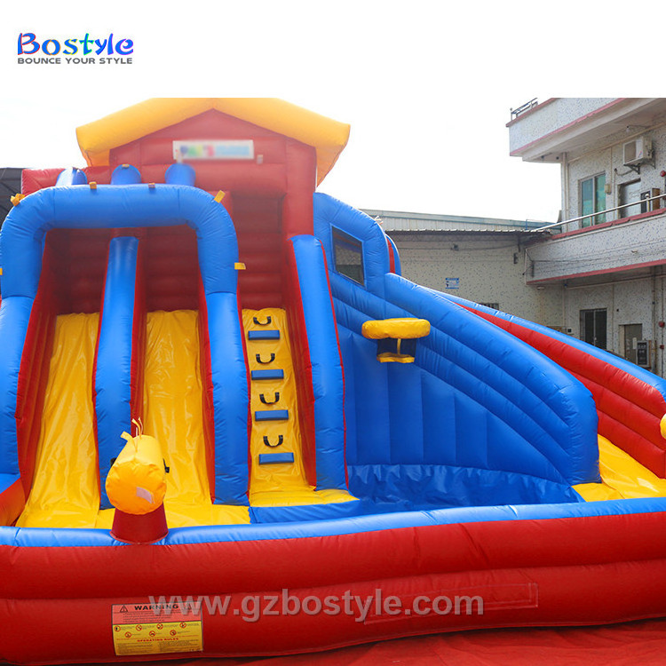 Giant inflatable bouncer, the city used inflatable water slide for crazy water game