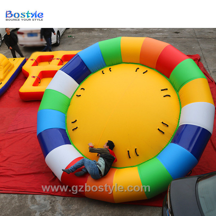 Crazy Spinning Inflatable Water Disco Boat Tube 4 meters diameter Inflatable disco boat