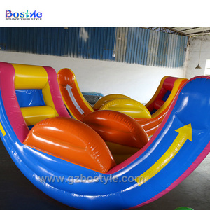 Inflatable seesaw games inflatable aquatic totters sport games inflatable waddle roly pol