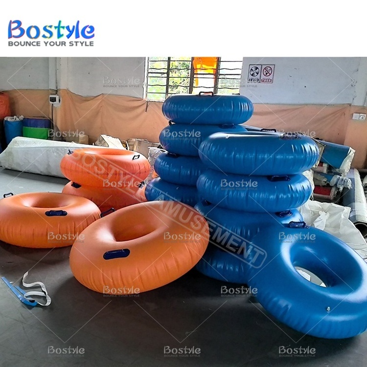 High quality Water park pvc single tube river floating inflatable pool rafts aqua park swimming floating rings for sale