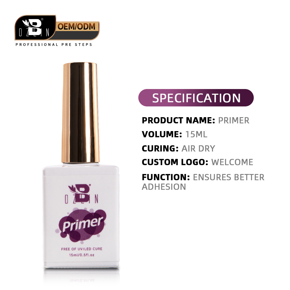 Bozlin Private Label Nail Primer And Dehydrator Nail Supplies Prep Bond Primer And Dehydrator