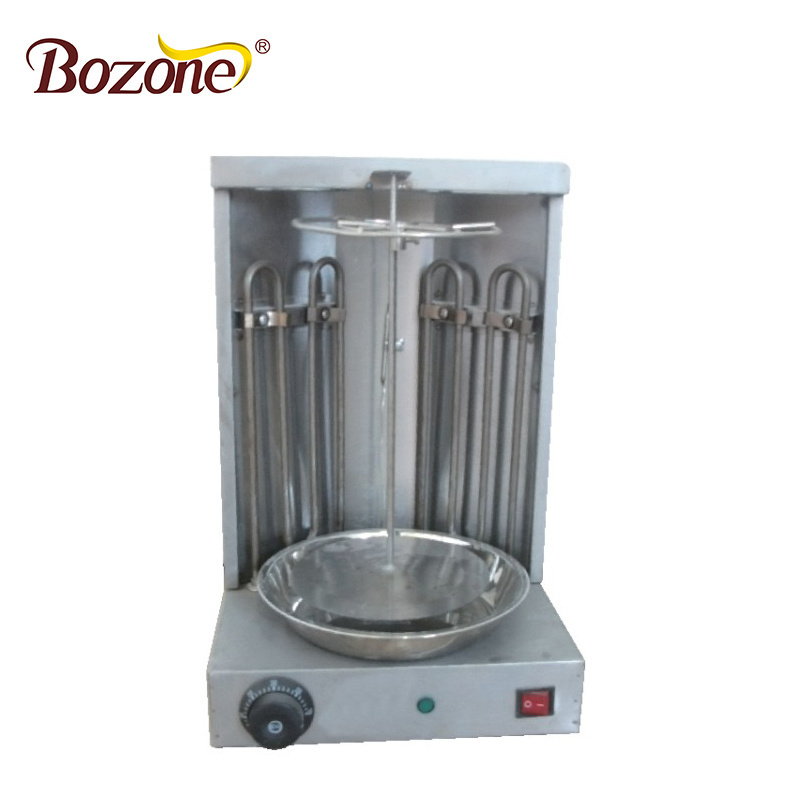 Western Kitchen Equipment Mini Portable Machine Restaurant Equipment Desktop Vertical Gas Shawarma Grill Making Machine