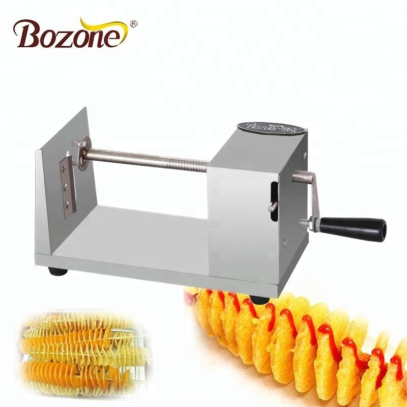 Hot Selling Potato Cutter Crane Stainless Steel Tornado Manual Tower Hand Spiral potato chips cutting machine potato cutter