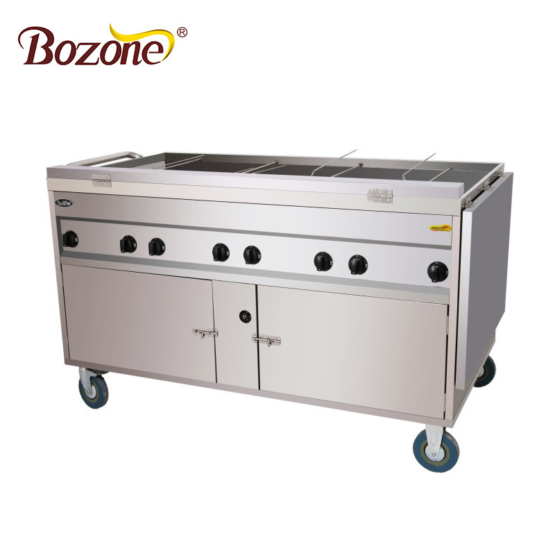 Western Kitchen Equipment Mini Portable Machine Restaurant Equipment Desktop Vertical Gas Shawarma Grill Making Machine