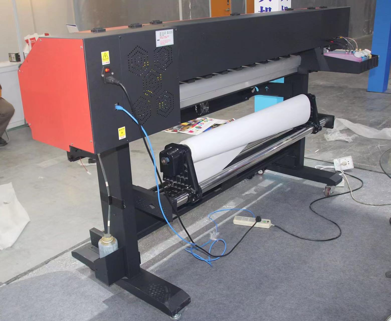 uv printer 160cm 180cm digital large format printer with double heads xp600 CMYKW