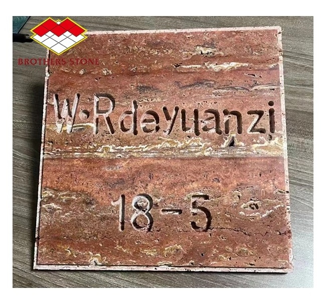 Natural Stone Red Travertine Polished Slabs And Tiles For Flooring And Wall wall panel for interior decoration