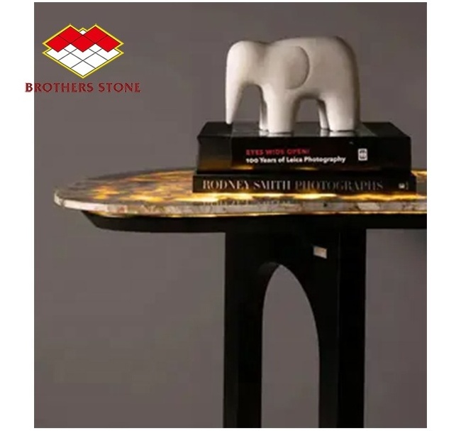 Photoelectric Luxury Stone Agate Led Light Marble Stone For furniture table Backlit Slabs Tiles