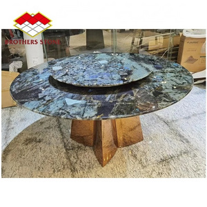 Natural Luxury Polished Labradorite Blue Granite For dining table