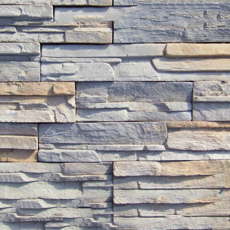 Outdoor Artificial Slate Cladding Cultural Decorative Stones Veneer Faux Stone Wall Panels