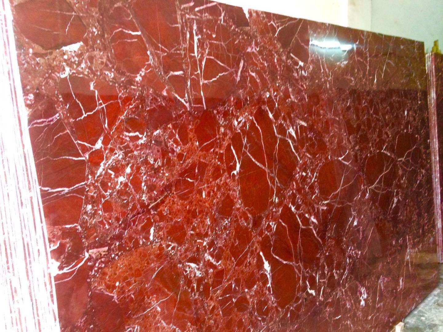 Red Rosso Lepanto Marble with White Veins Slab Tiles Stone Turkey Natural Countertop Price