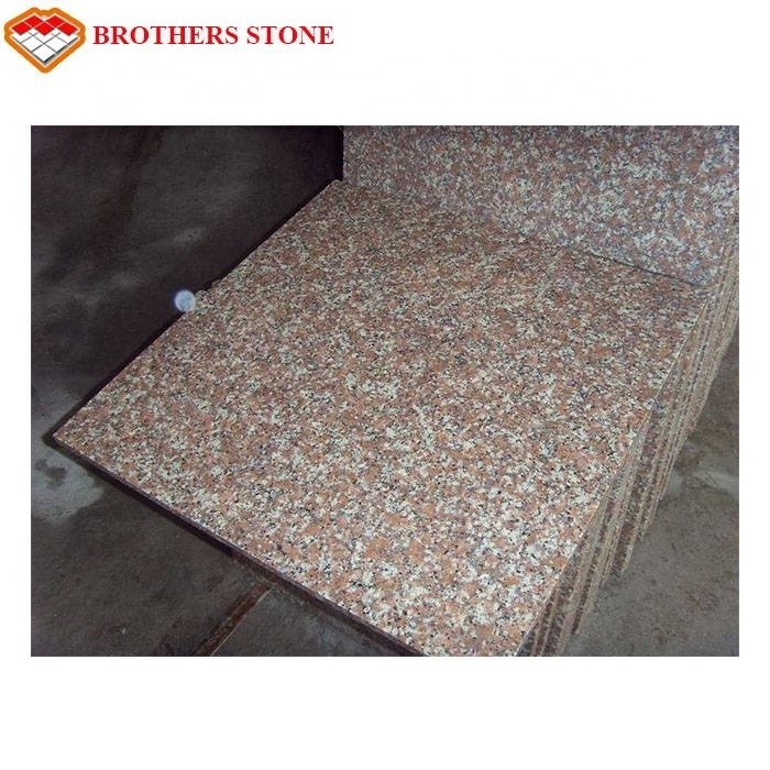 Chinese pink granite  Polished G687 Granite Slab Peach Red Granite for outdoor decoration