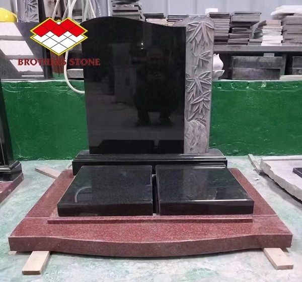 Black Granite Tombstone And Monument European Tombstone Design granite marble  grave tombstone slab black tom