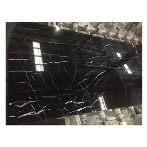 China black marble slab tile bathroom wall tile nero marquina marble floor tile