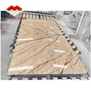 Sofitel Gold Marble Slab Countertop Polished Beige With Golden Vein Marble Slabs