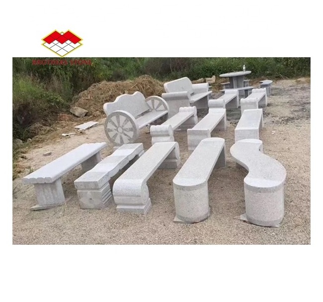 Natural Stone Outdoor Garden granite Stone Bench Seat Chair marble bench for garden