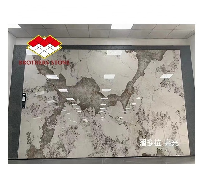 Polished for background wall sintered stone slab Artificial Pandora Sintered Stone Ceramic Tiles For Floor Wall