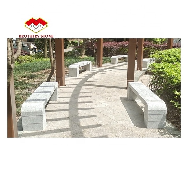 Natural Stone Outdoor Garden granite Stone Bench Seat Chair marble bench for garden