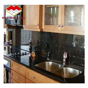 Indian golden black galaxy granite Floor tiles table tops Kitchen Countertop